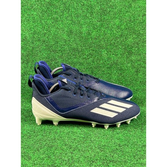Adidas Adizero Scorch 2 Navy Blue & White Football Cleats‎ Mens Size 11.5 GZ0404 main image 4